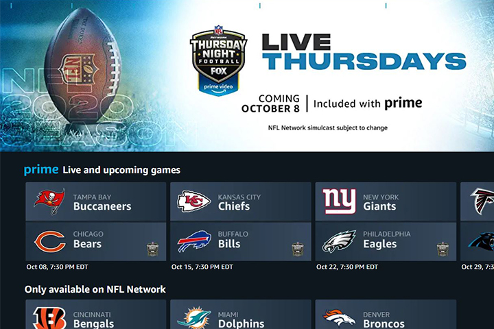 Amazon Prime Video interface