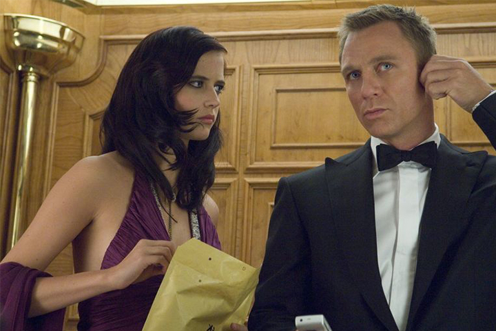 Eva Green and Daniel Craig in Casino Royale